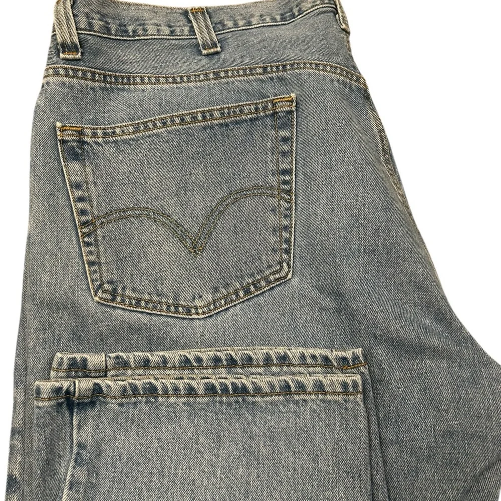 Levi's‎ 505 VTG Men's Regular Fit Straight Leg Light Wash Blue Jeans 42/32